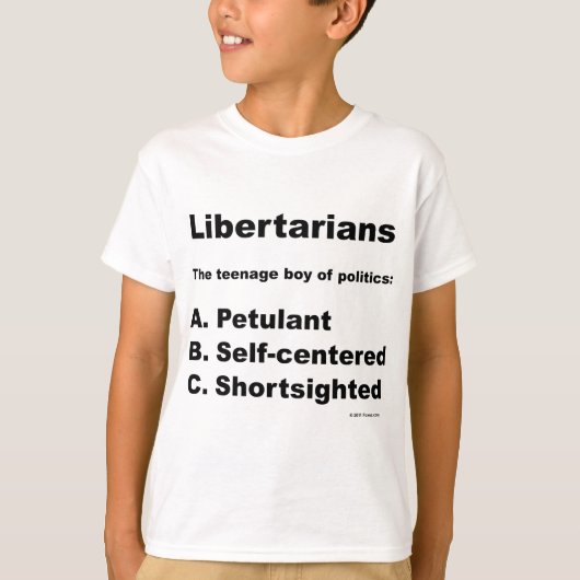 T-shirt Définition libertaire (Devant)