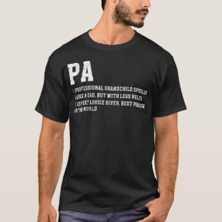 T-shirt Définition Pa Pa Grand-père Pa