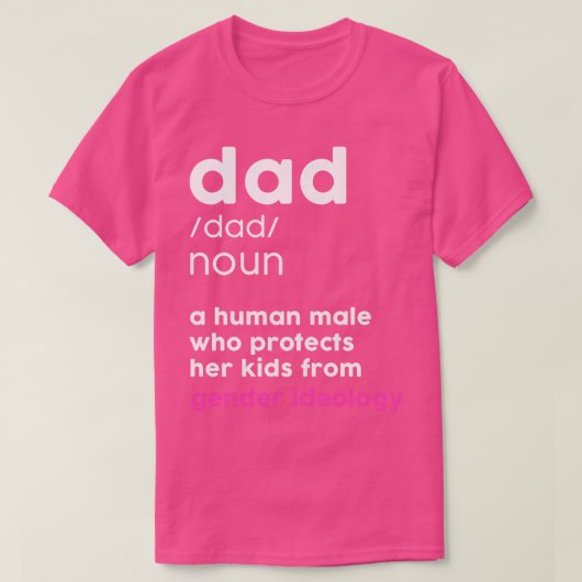 T-shirt Définition papa 2 (Design devant)