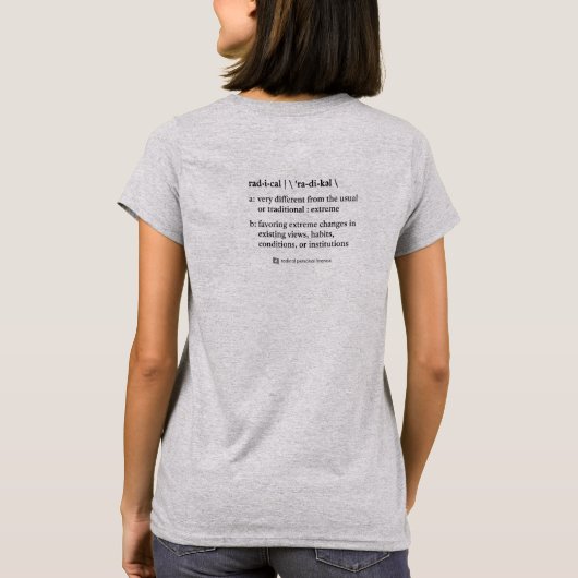 T-shirt Définition Radical (F) (Dos)