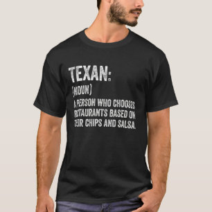 T-shirt Définition texane amusante pour les chips texans e