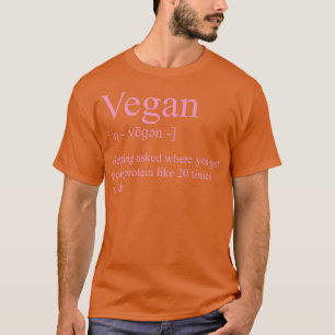 T-shirt Définition Vegan Obtention De Questions Où Vous Ob