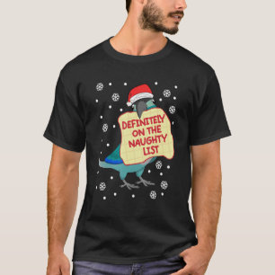 T-shirt Définitivement Sur La Liste Coquine I Turquoise Gr