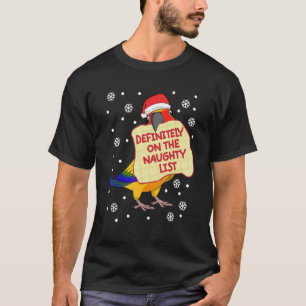 T-shirt Définitivement Sur Naughty List Parrot I Sun Conur