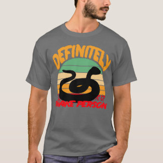 T-SHIRT DÉFINITIVEMENT UNE PERSONNE SNAKE CLASSIC VINTAGE 