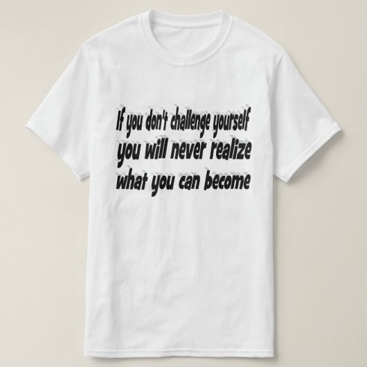 T-shirt Défis-toi Devis Motivationnel (Design devant)
