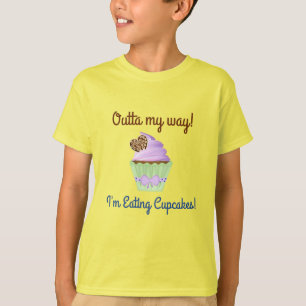 T-shirt Dégage ! Je mange des cupcakes !