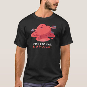 T-shirt Dégâts Émotionnels Disant Gamer Argot Internet Ell