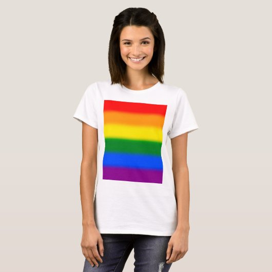 T-shirt Dégradé arc-en-ciel (Devant entier)