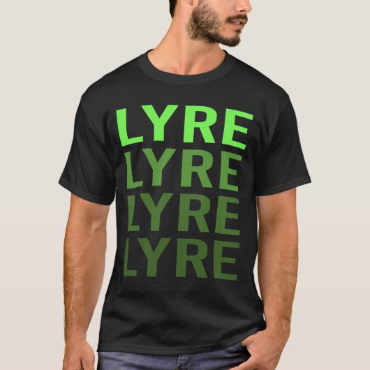 T-shirt Dégradé blanc Lyre (Devant)