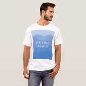 T-shirt Dégradé bleu ciel (Devant entier)