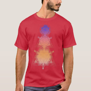 T-shirt Dégradé triangle super géométrique