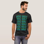 T-shirt Dégrader le disque de texte (Devant entier)