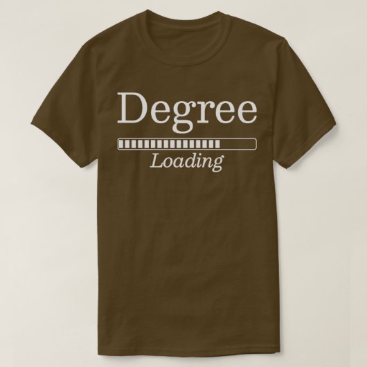 T-shirt Degré Chargement Funny University Student Cadeau (Design devant)