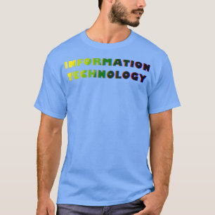 T-shirt Degré Technologie de l'information Texte brillant