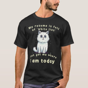 T-shirt Déguisement de chat mensonges blancs drôles pour g