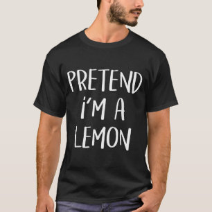 T-shirt Déguisement de citron prétendu Fête paresseuse drô