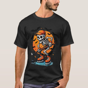 T-shirt Déguisement de hockey sur glace squelette Hallowee
