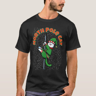 T-shirt Déguisement de lutin de danse de chat drôle Noël v