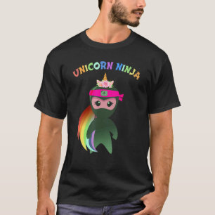 T-shirt Déguisement de Ninja Licorne Drôle Espionne Filles