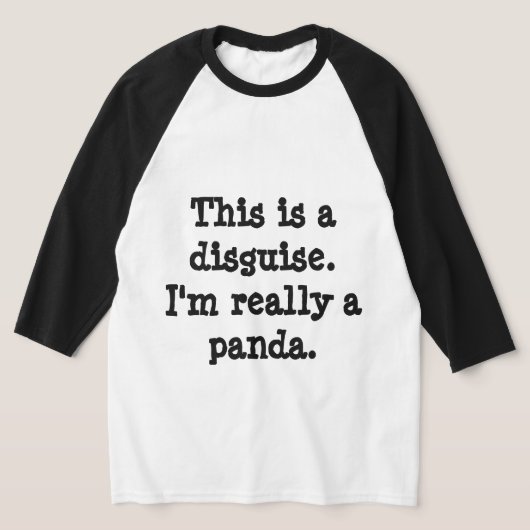 T-shirt Déguisement de panda (Poser)