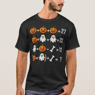 T-shirt Déguisement de professeur de mathématiques fantôme