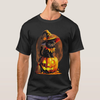 T-shirt Déguisement de sorcière Halloween chat chaton citr