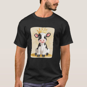 T-shirt Déguisement de vache drôle avec couronne pour garç