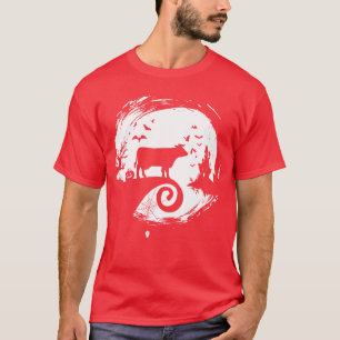 T-shirt Déguisement de vache pour Halloween silhouette de 