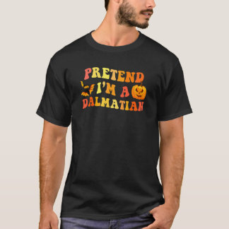 T-shirt Déguisement d'Halloween de Dalmatien pour hommes e
