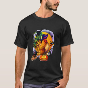 T-shirt Déguisement Halloween Poulet Drôle Enfants Adulte