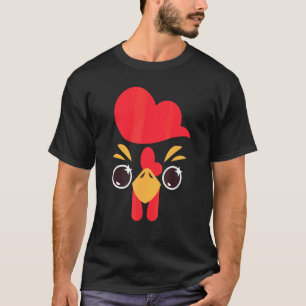 T-shirt Déguisement Halloween Tête de Poulet Enfant Garçon