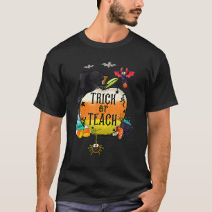 T-shirt Déguisement Halloween Trick Or Teach Prof Spooky S