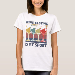 T-shirt Dégustation De Vins Est Mon Sport Alcool Cadeaux 
