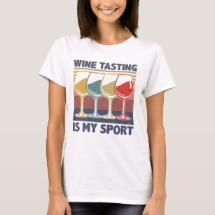 T-shirt Dégustation De Vins Est Mon Sport Alcool Cadeaux V
