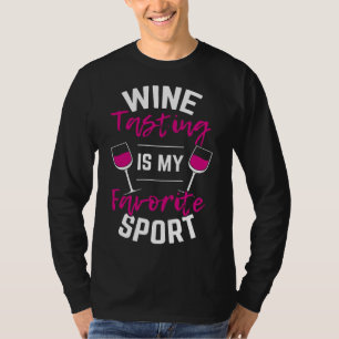 T-shirt Dégustation De Vins Sport Boire Vin