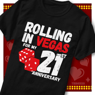 T-shirt Déjà 21 ans de folie à Vegas pour ce couple rigolo