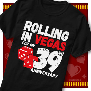 T-shirt Déjà 39 Ans à Rouler à Vegas Couple Drôle