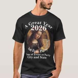 T-shirt Déjeuner de brunch de thé Patio Garden 2024 Fête F