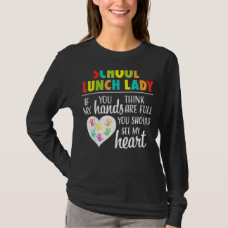 T-shirt Déjeuner D'École Lady Mignonne Appréciation Coeur