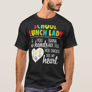 T-shirt Déjeuner D'École Lady Mignonne Appréciation Coeur