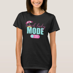T-shirt Déjeuner Lady Mode Désactivé Déjeuner Lady Dernier