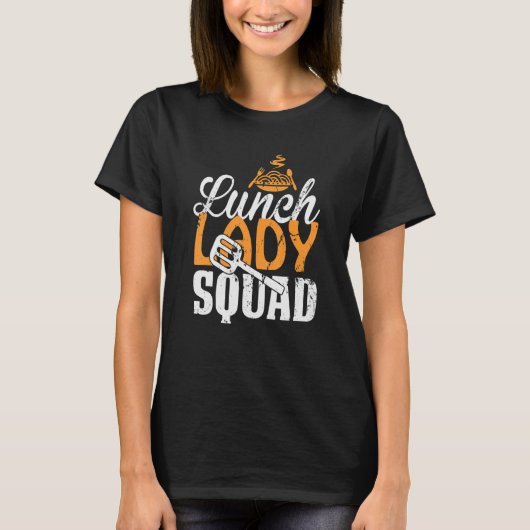 T-shirt Déjeuner Lady Squad Cafétéria Crew Déjeuner Lady L (Devant)