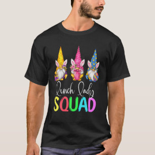 T-shirt Déjeuner Lady Squad Jour de Pâques Gnomes OEufs Fi