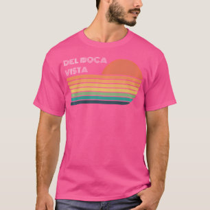 T-shirt Del Boca Vista Retro Sunset Funny