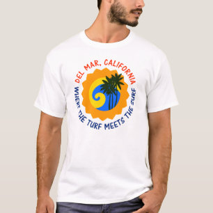 T-shirt Del Mar, la Californie où le gazon rencontre le