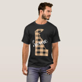 T-shirt Delaware Buffalo Plaid Home State Country Peach We (Devant entier)