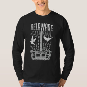 T-shirt Delaware Disk Golf Player casser les chaînes Birdi