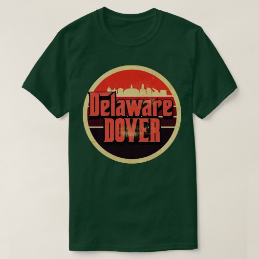 T-shirt Delaware Dover Vintage (Design devant)