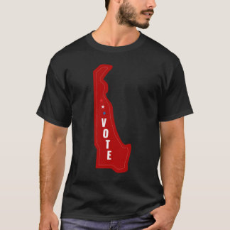 T-shirt Delaware Esprit Républicain Vote Rouge